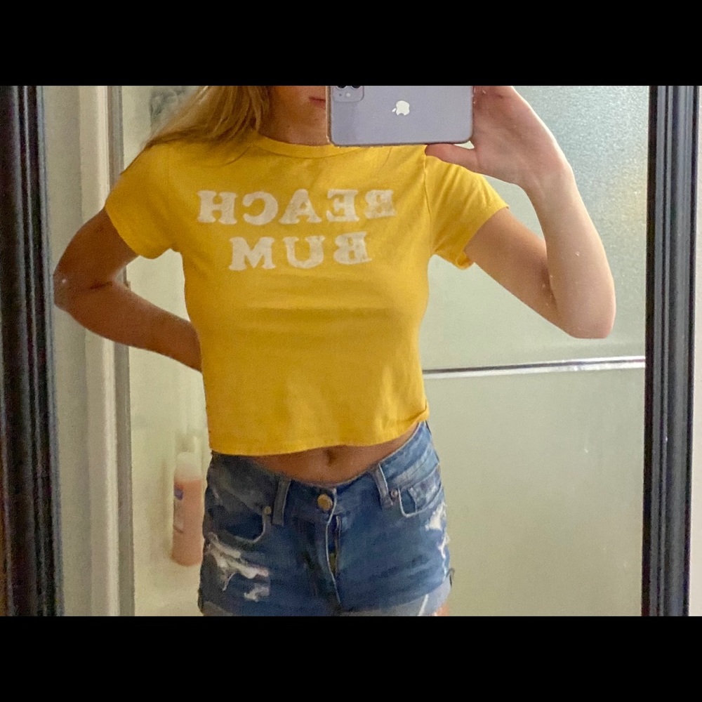 Fun beach bum crop top!